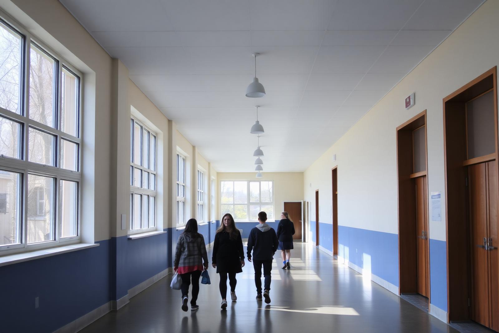 Chodby a prostory Biskupského gymnázia
