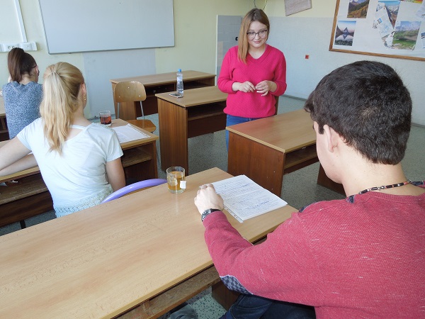 Závěr projektu s rodilou mluvčí